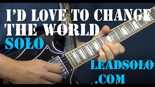 Guitar Solo close-up view - Alvin Lee - I'd Love To Change The World