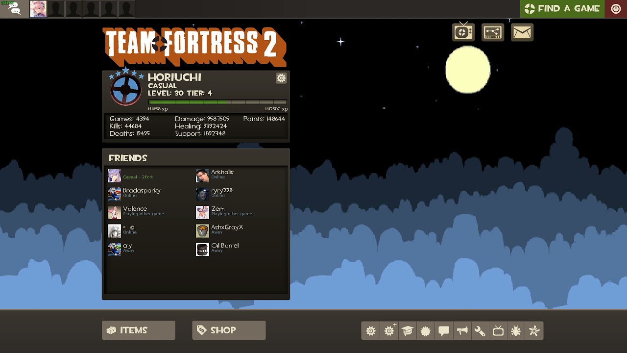 TF2 Cave Story Animated Menu Background