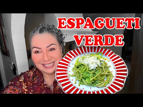 Espagueti Verde Cremoso con Poblano | Receta Mexicana Fácil y Deliciosa