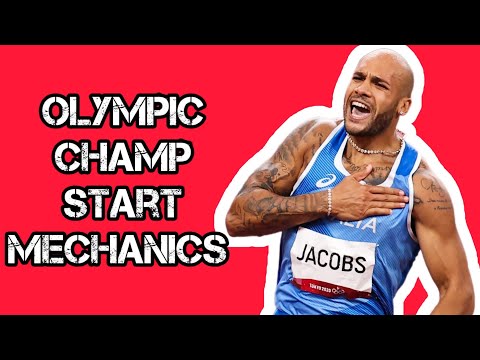 Technical analysis of Olympic Champ Marcell Jacobs start and why he's so successful #youtube #shorts