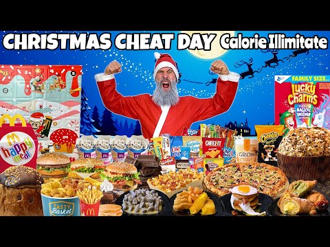CHRISTMAS Cheat Day - 24 ORE di CALORIE ILLIMITATE CHALLENGE - MAN VS FOOD