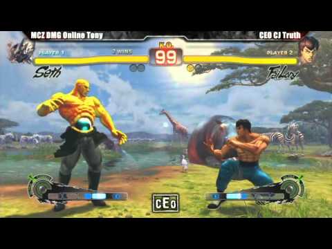 CJ Truth ( Fei Long ) vs Online Tony ( Seth ) , Lionheart ( Sagat ) - CEO 2012 Casuals