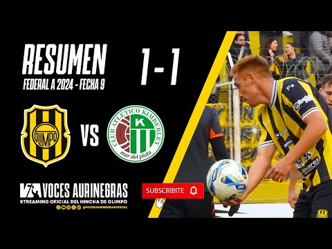 RESUMEN OLIMPO 1 KIMBERLEY 1 - NOVENA FECHA - FEDERAL 2024.