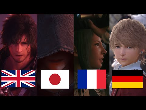 FINAL FANTASY XVI: English vs. Japanese vs. German vs. French Dub COMPARISON