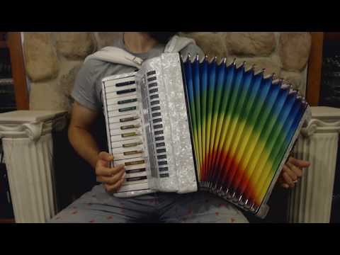 WELTKRI3060RA - Rainbow Weltmeister Kristall Piano Accordion LMM 30 60 $2199