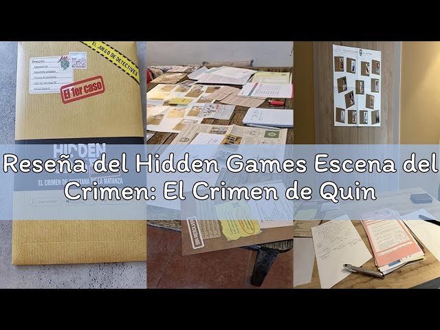 Vídeo relacionado con Hidden Games Escena del Crimen – El Crimen de Quintana de la Matanza