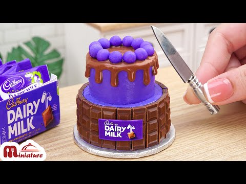 Delicious Miniature Dairy Milk Chocolate Cake Decorating | ASMR Miniature Cooking
