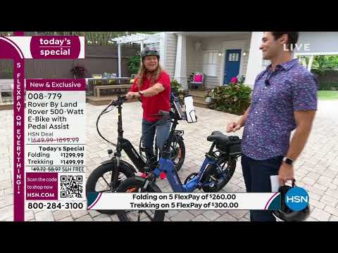 Rover By Land Rover 500Watt Trekking EBike with Pedal As...