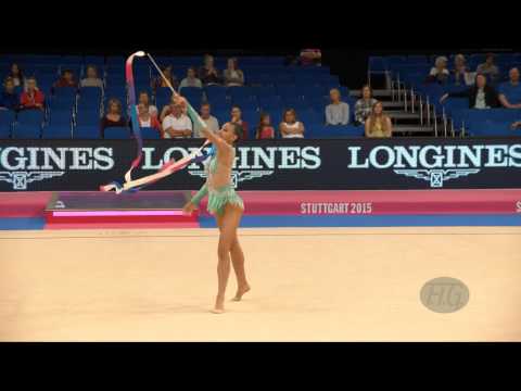 Alessia RUSSO (ITA) 2015 Rhythmic Worlds Stuttgart - Qualifications Ribbon