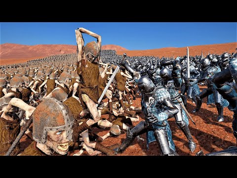 10,000 SWORDSMAN VS 20,000 UNDEAD FLAYER | Epic Fantasy Battle Simulator