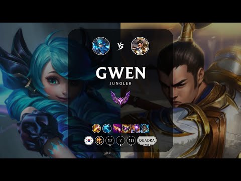 Gwen Jungle vs Xin Zhao - KR Master Patch 14.7