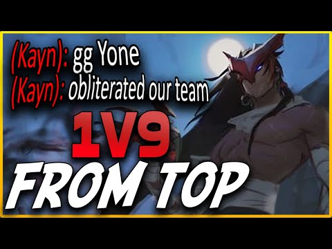 ACTUALLY HOW TO 1V9 FROM TOP LANE AS YONE - League of Legends