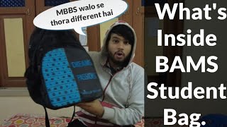 What’s inside the Bag of a BAMS Student || The Ayurveda Vlog || neetveda