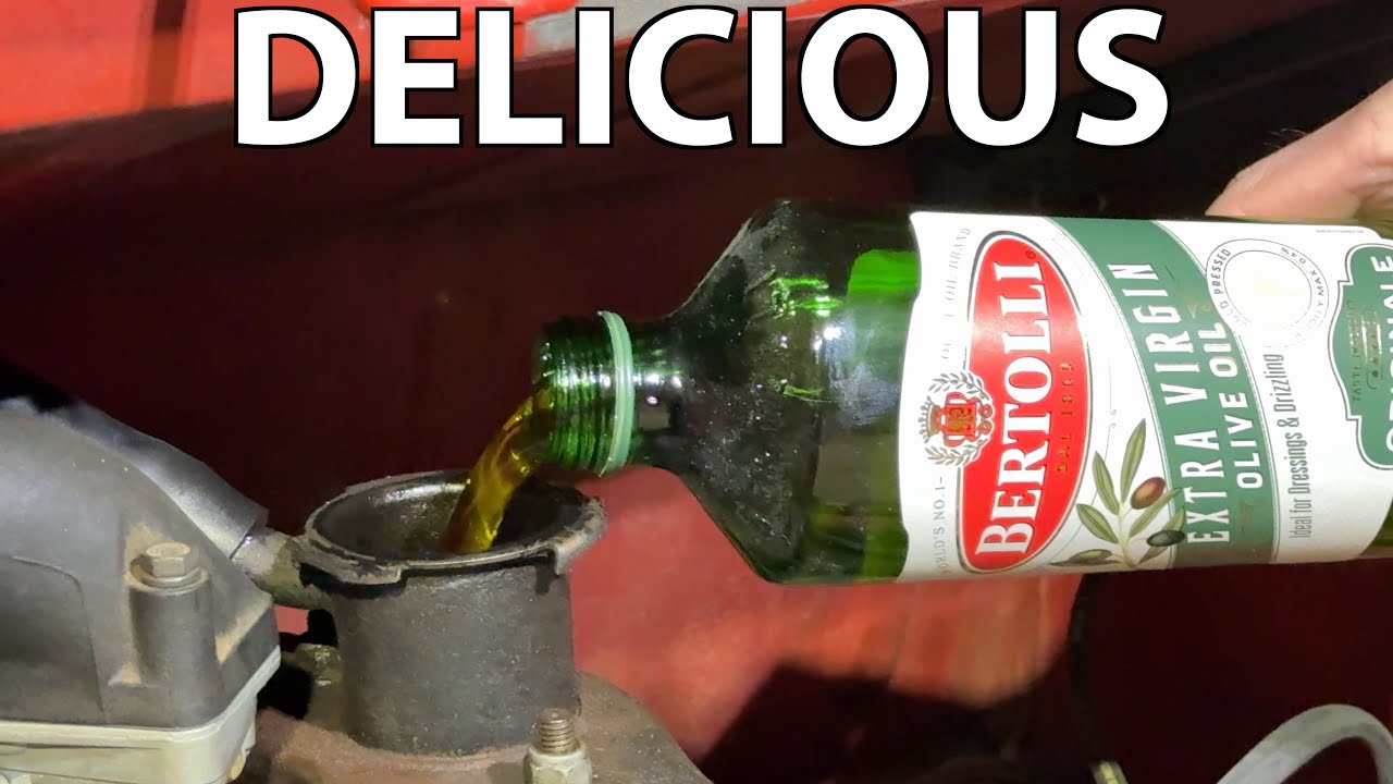 I replaced my engine oil with olive oil.