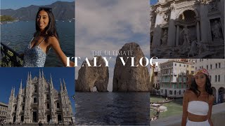 ITALY TRAVEL VLOG: milan, lake como, florence, venice, rome, capri & ITINERARY! | Alexandra DeJesus
