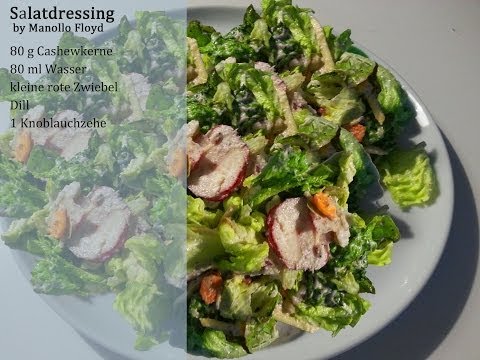 Gemischter SALAT mit Manollo Floyd DRESSING | Dressing selber machen [Rezept Dressing vegan] 2015