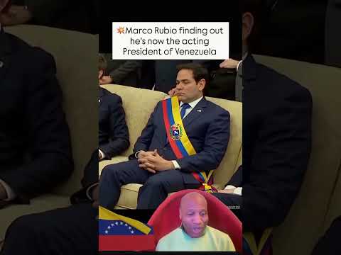 SAD FACE MARCO RUBIO TOLD HE'S NEW VENEZUELA BOSS