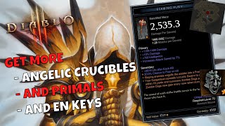 How to GET MORE Angelic Crucibles, PRIMALS & Echoing Nightmare Keys- Diablo 3 Season 27 Patch 2.7.4