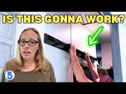 We Tried putting a BARN DOOR in our RV! RV Renovations & Repairs Episode 5