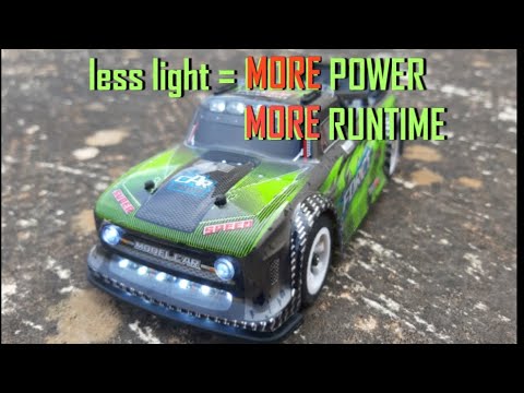 How to turn off lights from wltoys 284131 mini hoon drift truck.