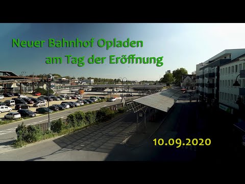 Neuer Busbahnhof Opladen 10.09.2020 - Tag der Eröffnung - Zeitraffer - Leverkusen