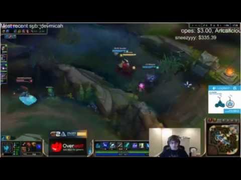 Best Moments of C9 Sneaky   challenger soloQ C9Sneaky playing League of Legends on Cloud9 G2A
