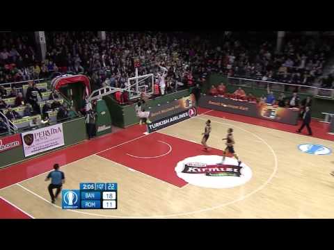 Eurocup Eighthfinals Game 1, Banvit Bandirma- Virtus Rome: EJ Rowland steal and dunk!