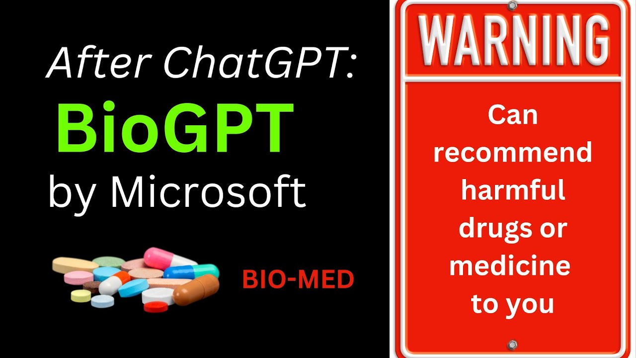After ChatGPT: NEW BioGPT by Microsoft | Do YOU trust Microsoft for your Medication?
