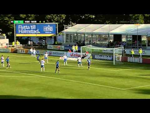 Halmstads BK - Norrköping - Joe Sise 5-4 Goal!