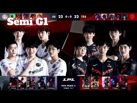 IG vs TES - Game 1 | Semi Final LPL Spring 2020 | Invictus Gaming vs Top Esports G1