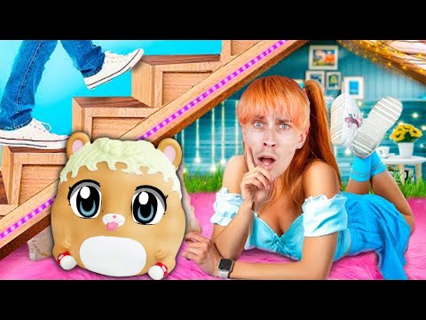 SEKRETNY POKÓJ POD SCHODAMI DIY - BIEDNA vs BOGATA SIOSTRA | MOJA REAKCJA NA WooHoo