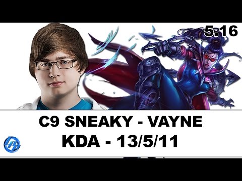 C9 Sneaky - Vayne vs Lucian - NA SoloQ