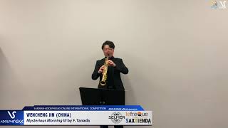 Wencheng JIN plays Mystgerious Morninig by F. Tanada #adolphesax ...