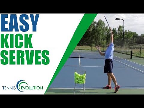 TENNIS SERVE | How To Hit A Kick Serve Easily