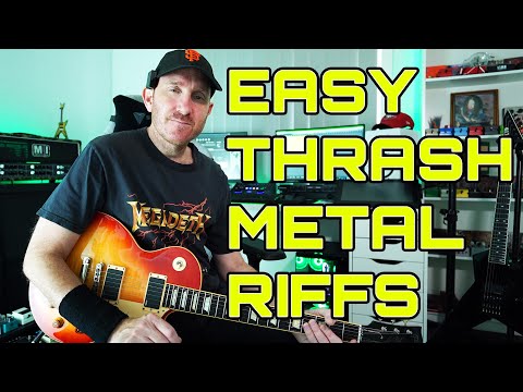 EASY THRASH METAL RIFFS WITH TABS - E STANDARD