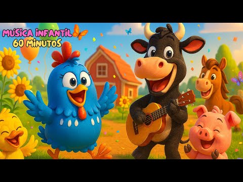 Galinha Pintadinha 🐔 e o Boi da Cara Preta 🎵 | 1 Hora de Músicas Infantis da Fazenda 2025