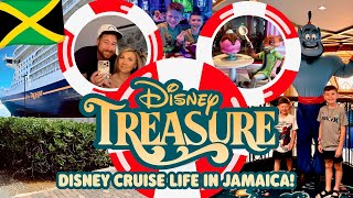 🚢Disney Cruise Vlog Day 5 | Jamaica, 1923 Lunch, Jumbeaux’s Sweets, Trivia & NEW Marvel Show + Menu!