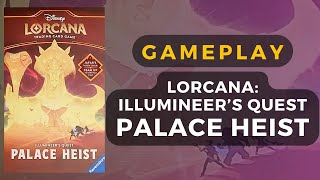 Lorcana Illumineer's Quest: Palace Heist Board Game Partial Gameplay | DaniCha