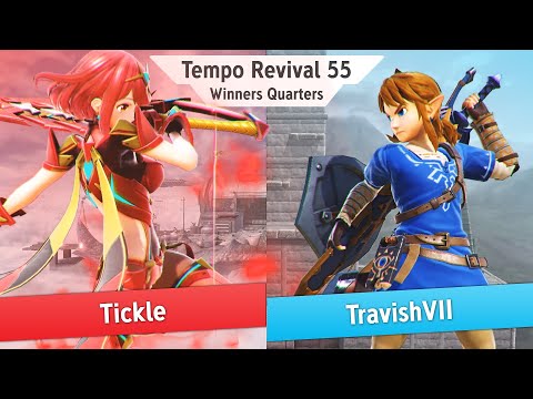 Tempo Revival 55 - Tickle (Pyra Mythra) Vs. TravishVII (Link) - Winners Quarters - Smash Ultimate