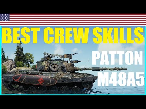 M48A5 Patton ~ WoT ~ Secret ⚙️ Equipment works for me ~ 👨👨👨👨 Crew Skills and Perks ~ World of Tanks