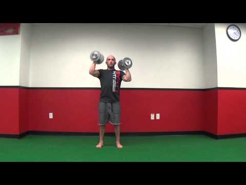 Standing Dumbbell Alternating Shoulder Press