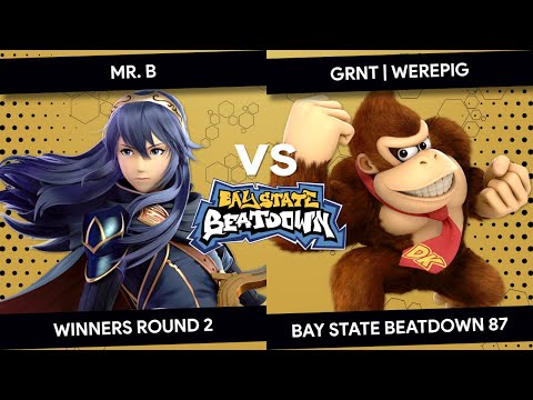 Bay State Beatdown 87 - Mr. B (Lucina) vs GRNT | Werepig (Donkey Kong) - Winners Round 2