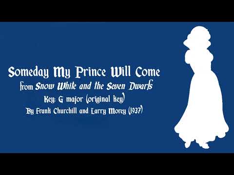 Someday My Prince Will Come (karaoke/instrumental) - Snow White and the Seven Dwarfs