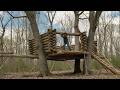 Man Built Two Incredible Elevated Shelters Between the Trees  @bushcraftua1 DEFAULT Thumbnail