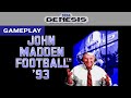 John Madden Football 93 Sega Genesis Gameplay Clip HD RetroGameUp