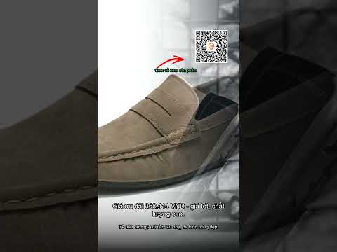 Loafers nam đậu Hà Lan - giày slip‑on đế mềm, thoải mái lái xe, da, giá 368k