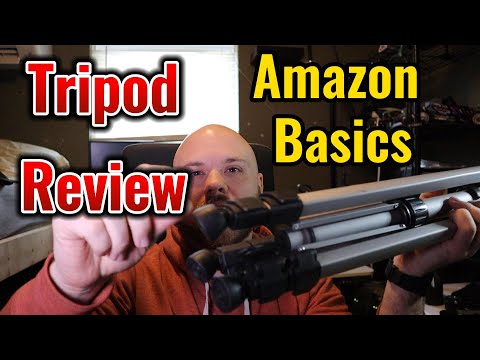 Amazon Basics 60-inch Lightweight DSLR Tripod with Bag, Black video review thumbnail