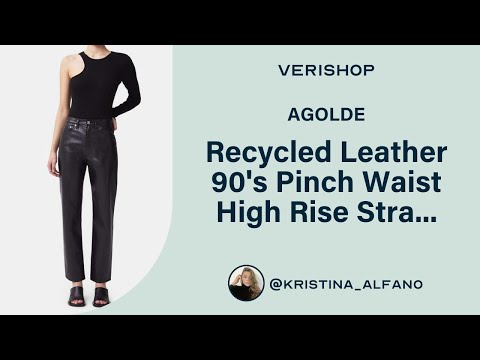 YouTube video about Citizens of Humanity Isola Mid Rise Boot Recycled Leather