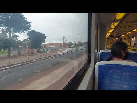 Melbourne Australia. William's Landing station train to Laverton station.