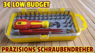 ✔ 3€ LOW BUDGET Präzisions Schraubendreher Set vom Action Markt: VIEL BESSER ALS GEDACHT!!